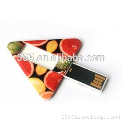 Custom Logo triangle Credit Card USB storage Memory Stick Flash Drive 8GB